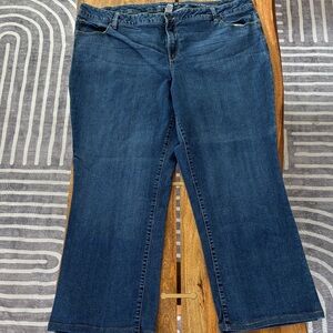 Sonoma Dark Blue Mid Rise Demi Bootcut Women's Jeans